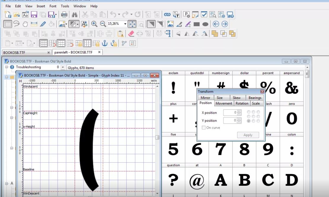 FontCreator Professional 15.0.0.2952 download the new version for windows