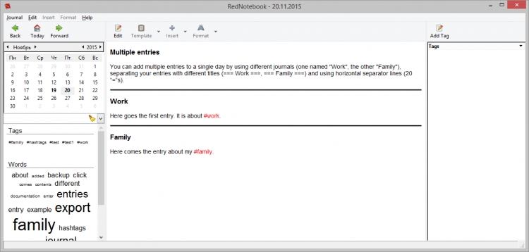 RedNotebook 2.11.1 para Windows (Ultima versión)