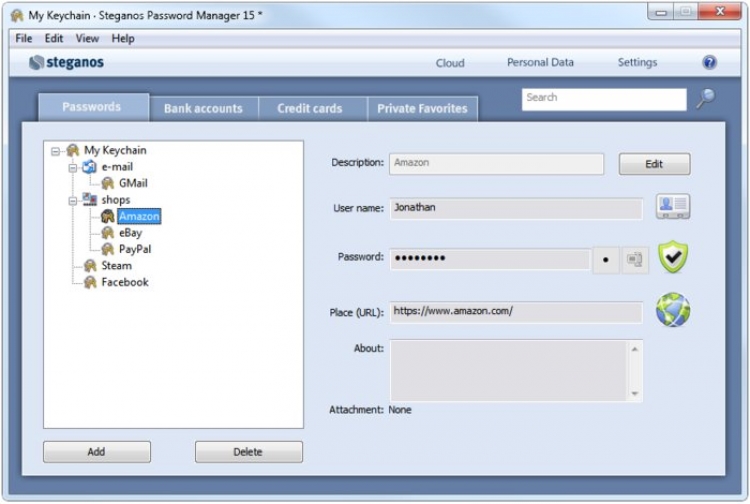 Steganos Password Manager 20 para Windows (Ultima versión)