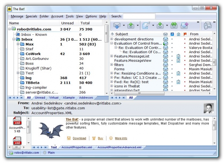 The Bat! Professional 10.5 download the new for windows