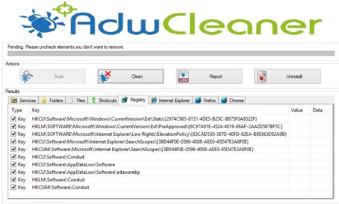 AdwCleaner 8.0.4 & Clave de registro (Ultima versión)